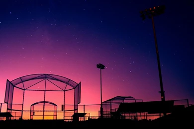 Landscapes Night California Cage Softball Wallpapers