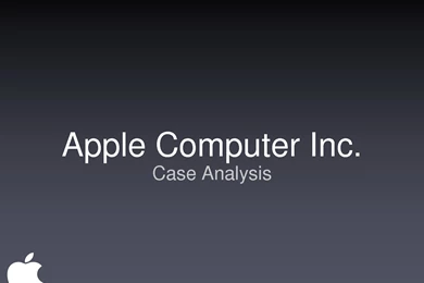 Apple Company History Powerpoint