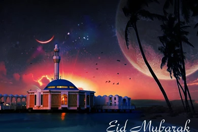 Eid Mubarak Is Feast Of Muslims Wallpapers HD