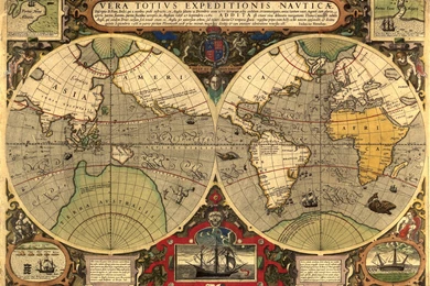 Old Map Geography D Wallpapers