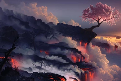 Japan Asia Blossom Fuji Geography Wallpapers