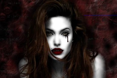 Angelina Jolie In Vampire Look