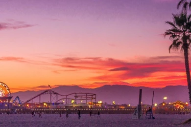 Los Angeles, Santa Monica Beach iPhone 6 Wallpapers HD Wallpapers