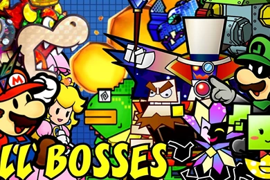 Super Paper Mario   All Bosses (No Damage)   YouTube