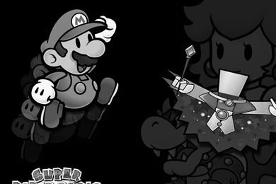 Super Paper Mario Black And White Wallpapers 1024×768   Super Mario ...