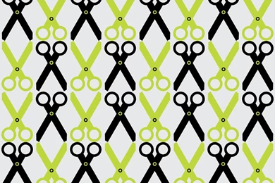 Black/Lime Scissors Wallpapers   Audreyclayton   Spoonflower