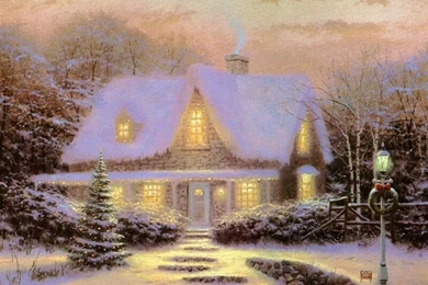 Christmas Eve Christmas Winter Scenes Wallpapers Image