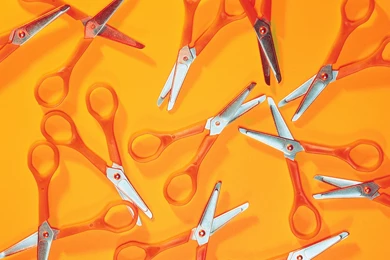 Download Wallpapers 1920x1200 Scissors, Yellow Background, Blades ...