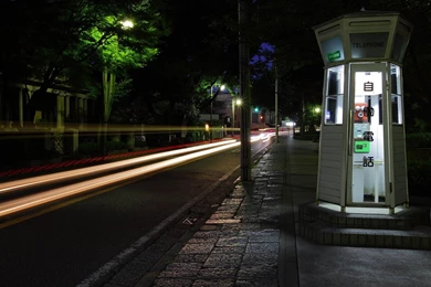 Yokohama Roadside Telephone Booth Wallpapers   1366x768 Wallpapers ...