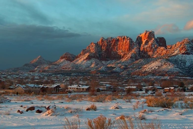 iPhone 3G   3GS Wallpapers Page 70: Canyon Winter Snow Landscape ...