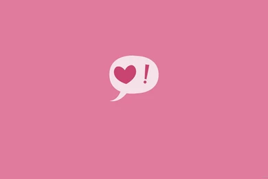 Download 2560x1440 Minimal Valentines Speech Bubble Wallpapers