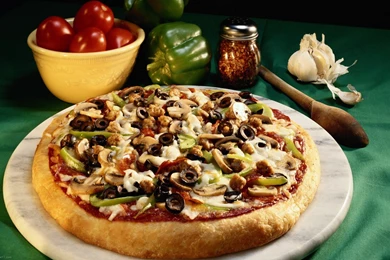 Delicious Pizza, 1920x1200 Pixels : Wallpapers Tagged Fast Food ...