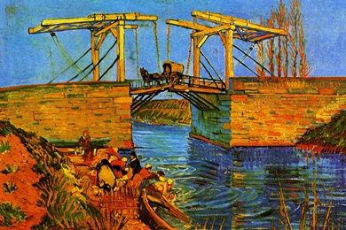 Wallpapers Vincent Van Gogh Bridge   1920 X 1200   Famous Painting ...