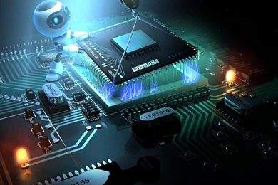 Computer Chip Robot   HD Wallpapers