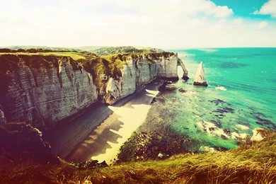 Download Beautiful Cliffs By The Sea   HD iPad Wallpapers ...