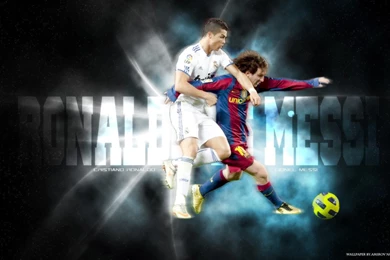 Ryan Rizki Febriani: Foto Lionel Messi VS Cristiano Ronaldo