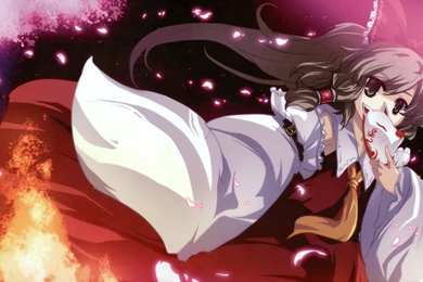Touhou Hakurei Reimu Sway Wind Tokiame Touhou Wallpapers ...