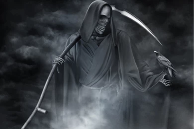 Grim Reaper With Crow   Dark Gothic Wallpapers   FREE Gothic ...