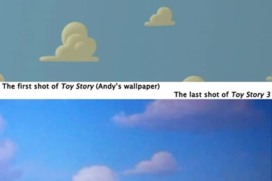 Toy Story's Cloudy Bookends
