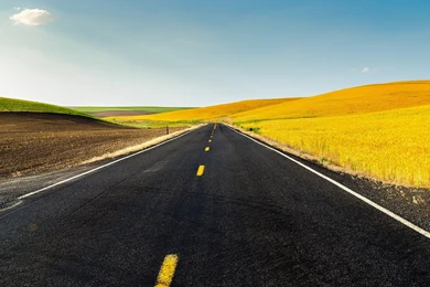 USA Roads Plains Country Road Wallpapers