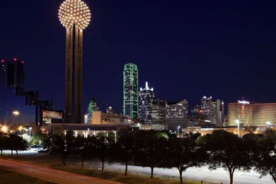 Wallpapers Dallas Skyline Reunion Tower 1920x1080