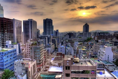 Amazing View Of Around The City Seoul Wallpapers