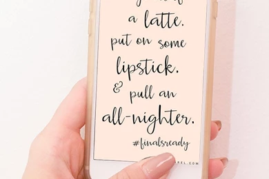 FinalsReady Classy Latte & Lipstick iPhone Wallpapers FREE Instant ...