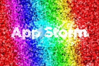 Download Wallpapers 1366x768 App Storm, Apple, Mac, Rainbow, Symbol ...
