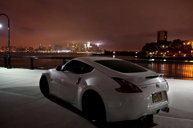 Cityscapes,night Cityscapes Night Cars Nissan Nissan 370z White ...