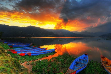 Boats, Lake Scenery HD Desktop Wallpapers : High Definition ...