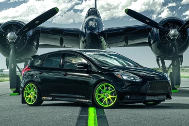 Download Wallpapers 3840x1200 Ford Focus, St, Ford, Plane, Runway ...