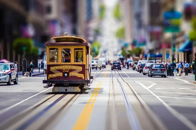 1280x1024 San Francisco Village Tram Desktop PC And Mac Wallpapers