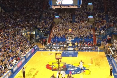 Allen Fieldhouse Section 22 Row 22 Seat 17   Kansas Jayhawks Vs ...