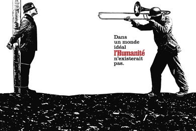 L'Humanité   Trombone By Leg   Outdoor/Out Of Home