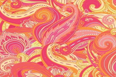 Pink Paisley Design Wallpapers Wall Mural