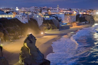 Albufeira Night, Beach, 1920x1080 HD Wallpapers And FREE Stock Photo