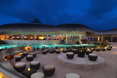 Beach Bar At Night Time   (