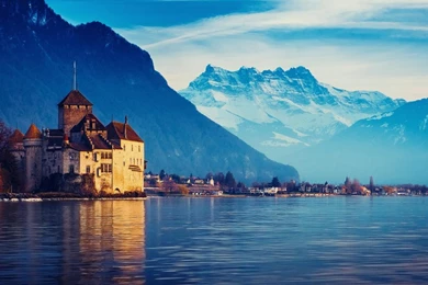 Lake Geneva,Switzerland Landscape Wallpapers 1280x800 Widescreen Hd ...