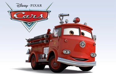 Red The Fire Engine Truck From Disney Pixar Cars Movie Desktop ...