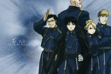 Fullmetal Alchemist Military Roy Mustang Maes Hughes Riza Hawkeye ...