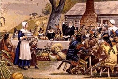 Thanksgiving Wallpapers: Thanksgiving Pilgrims Wallpaper, The ...