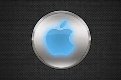 Blue Apple Logo iPhone 5 Wallpapers