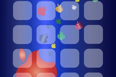 Shelf Blue Apple Logo