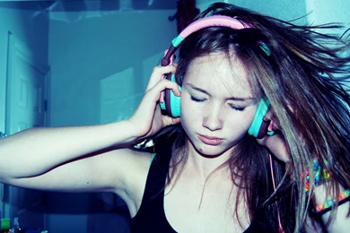 Music Headphones Girl