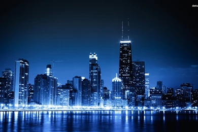 Chicago Wallpapers At Night Wallpapers Full HD   Kemecer.com