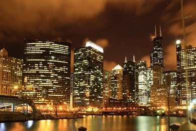 6 Chicago Wallpapers Chicago Skyline :: Chicago Nights Wallpapers Hd