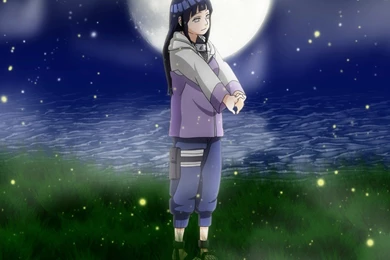 Wallpapers Hinata Under The Moon Hyuga 1280x960