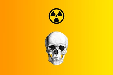 Skull And Radioactive Danger Sign Wallpapers And Images ...