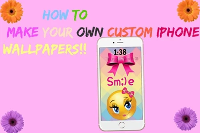 How To Make Your Own Custom Iphone Wallpaper!   YouTube