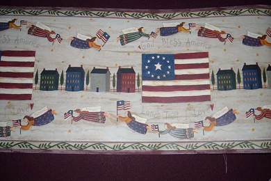 Ginny Myrt Primitives : Americana WallPaper Border [gmp_584]   $12.99